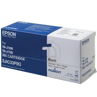 Cartouche encre noire Epson SJIC33P(K) pour imprimante pharmacie